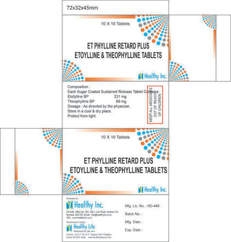 Etofylline 231mg + Theophylline 69mg