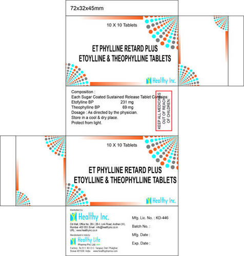 Etofylline 231mg + Theophylline 69mg