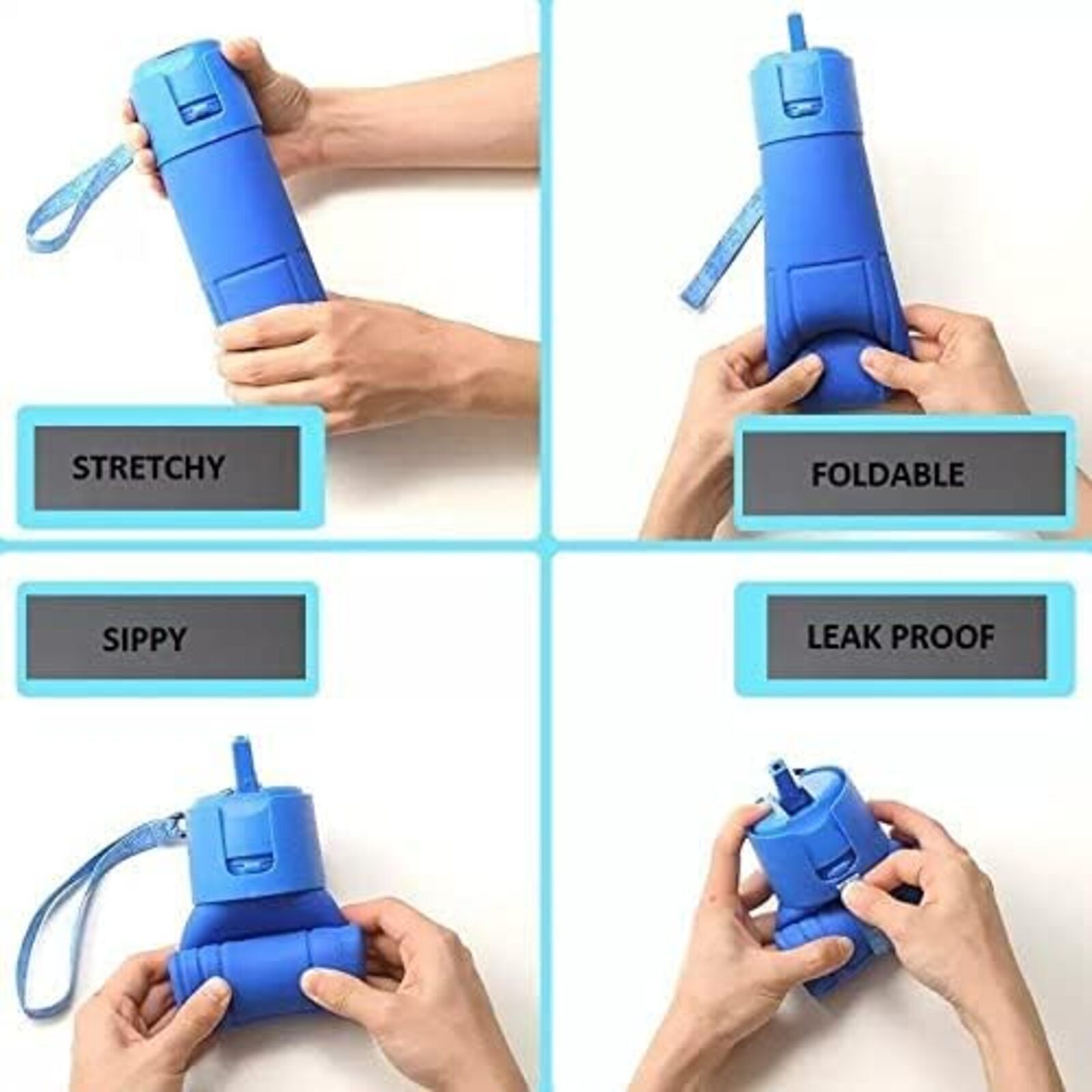 SILICONE FOLDING WATER BOTTLE