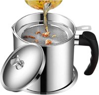Stainless Steel Oil Filter Household Oil Pot 1.5l