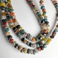 Multi Uncut Diamond Beads - Diamond Color: Natural