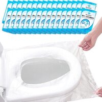 Disposable Toilet Seat Cover - Polyethylene Oval Design, Standard Size, White Color | Hygienic, Water-resistant, Universal Fit For Travel