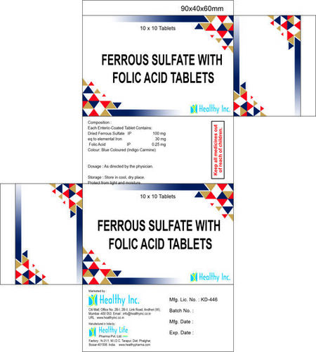 Ferrous Fumarate 182.4mg + Elemental Iron 60mg tablet