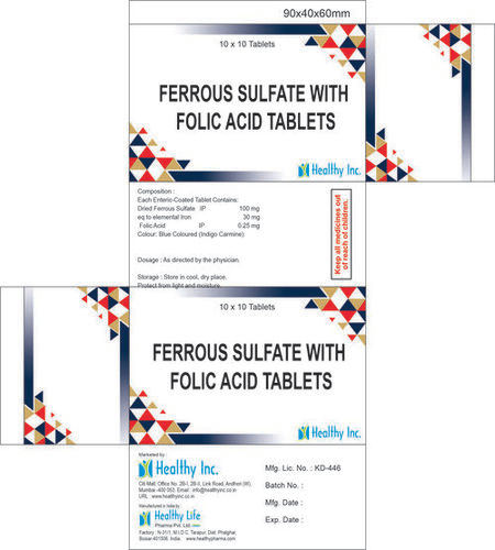 Ferrous Fumarate 182.4mg + Elemental Iron 60mg Tablets