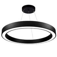 Led Round Hanging Light - Color: Black And White