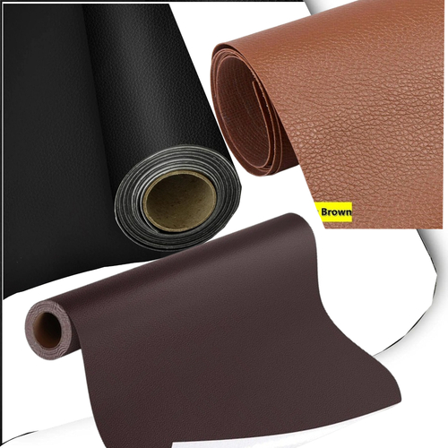 Self Adhesive Sofa Repair Leather Patch Roll ( Black , Brown)