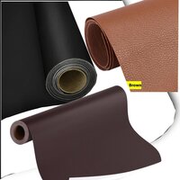 Self Adhesive Sofa Repair Leather Patch Roll ( Black , Brown) - Features: Durable Easy To Use