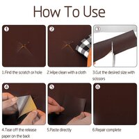 Self Adhesive Sofa Repair Leather Patch Roll ( Black , Brown)