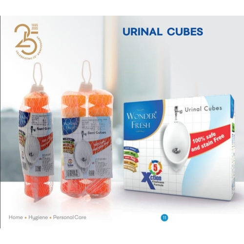 Orange Bath Urinal Cube