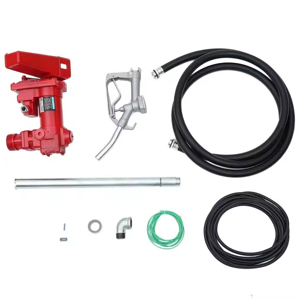 DC12V 24V 20GPM Gasoline Fuel Transfer Pump for Petrol Gasoline Diesel Kerosene with Nozzle