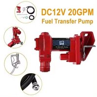 DC12V 24V 20GPM Gasoline Fuel Transfer Pump for Petrol Gasoline Diesel Kerosene with Nozzle