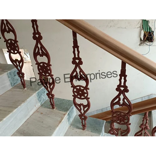 Brown Cast Iron Staircase