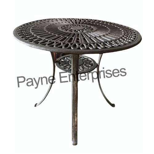 Black Cast Iron Table