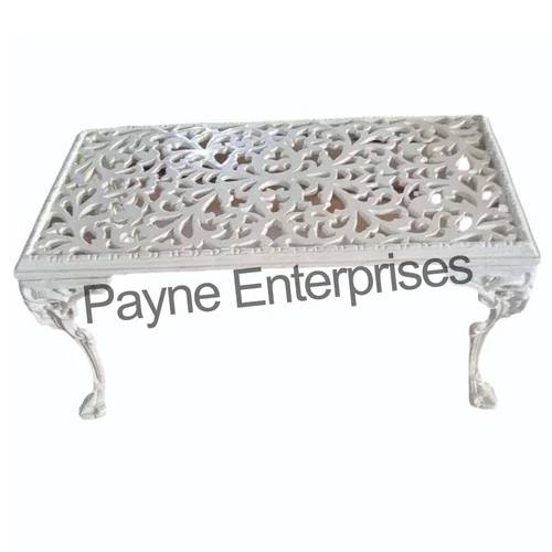 Rectangle White Cast Iron Table