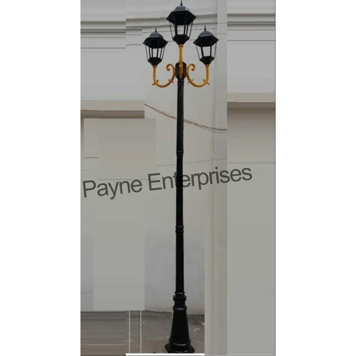 Triple Arm Cast Iron Lamp Post