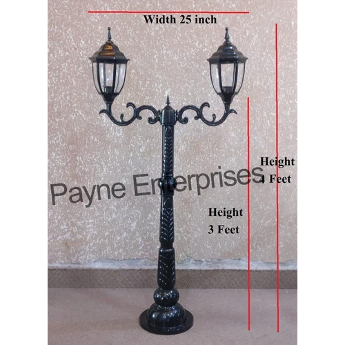 Outdoor 4feet Aluminium Lamp Post