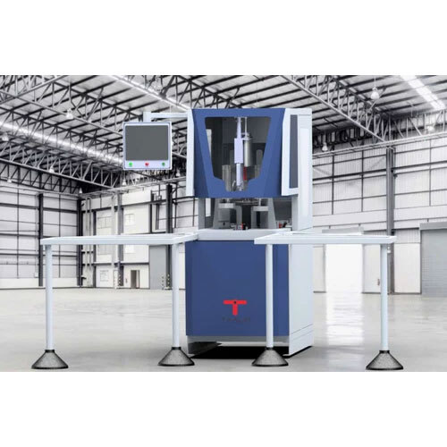 Upvc Cnc Corner Cleaning Machine 7 Tool - Color: Blue