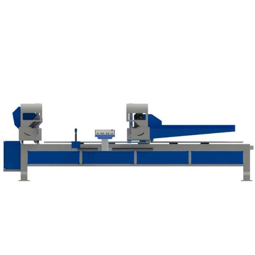 Blue Upvc Double Head Cutting Machine 420mm