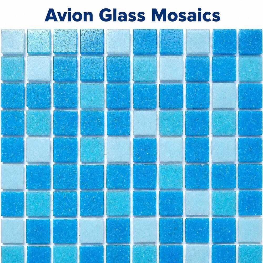Glass Mosaic Tiles - 1.15 sqft, 4mm Thickness | Gloss Finish, Durable Glass Material