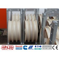 3 sheave pulley blocks galvanized steel frame 3 sheels pulley