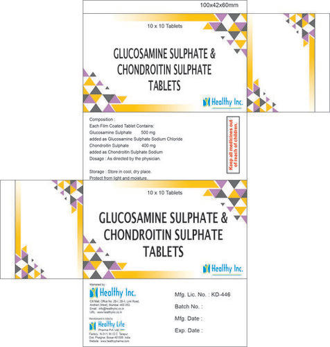 Glucosamine Sulphate 500mg + Chondroitin Sulphate 400mg tablet