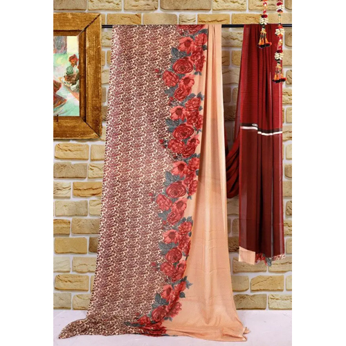 Pure Georgette Digital Printed Saree