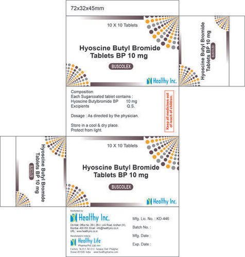 Hyoscine Butyl Bromide Tablet 10mg