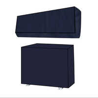 Split Ac Cover Set - Polyester Fabric, Inner Unit 45x10.5x13 Inches, Outer Unit 35x14x28 Inches, Blue, Dust & Uv Protection, Easy Installation