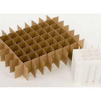 Partition Corrugated Box - Coated Paper, Customizable Size & Shape, Polished Finish, Embossing Printing Type | Professional Packaging Solution