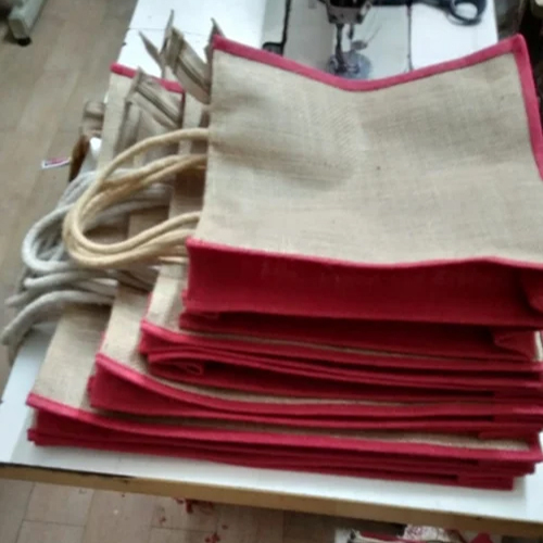 Handmade Brown Jute Shopping Bag