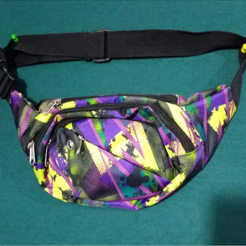 Printed Waist Pack Bag - Color: Multicolor