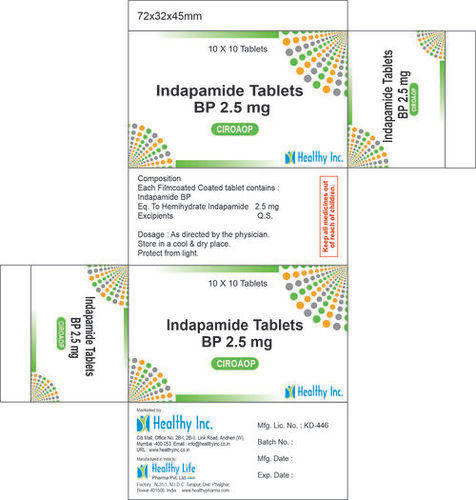 Indapamide tablet 2.5mg