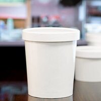 750ML WHITE PAPER TUB (W) LID