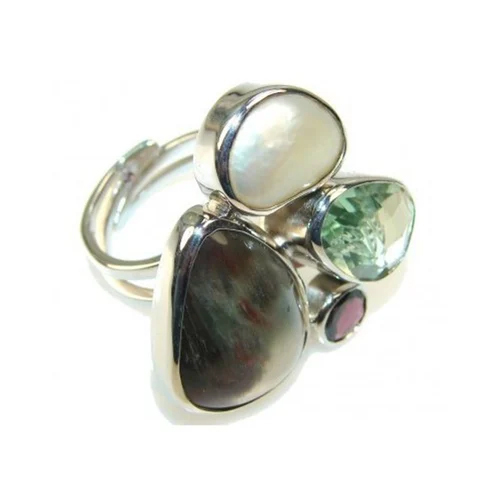 Multistone Sterling Ring