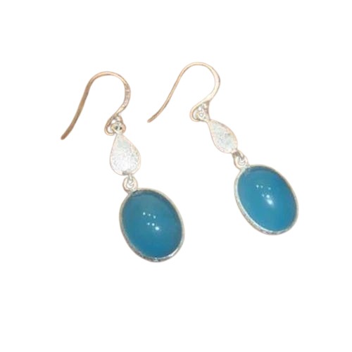 Sterling Blue Stone Earring