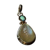 Moonstone And Labradorite Pendant - Size: Customized