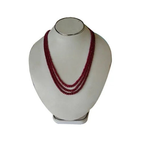 Ruby Faceted Beads