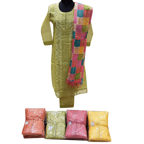 Light Yellow Cotton Salwar Suits