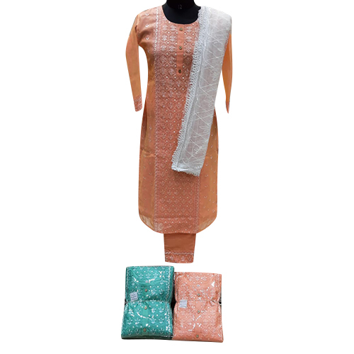 Stylish Peach Salwar Suit Set