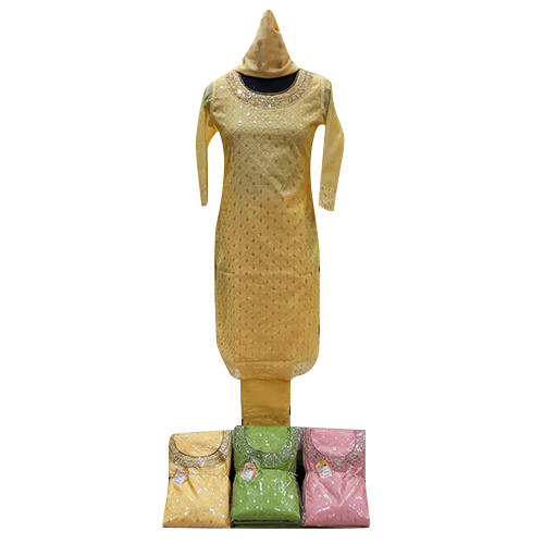 Yellow Plain Salwar Suit Set