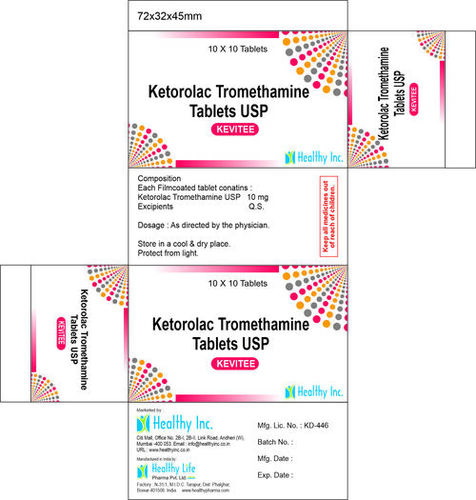 Ketorolac Tromethamine tablet 10mg