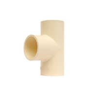 Cpvc Tee - High-quality Cpvc Material, Round Shape, Ivory Color | Versatile For Plumbing, Durable And Resistant To Corrosion