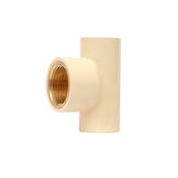 Reducer Brass Tee - Color: White