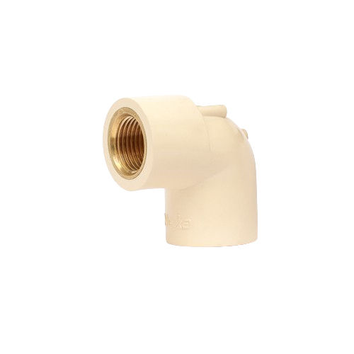 White Reducer Brass Elbow