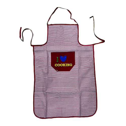 Mini Check Print Apron