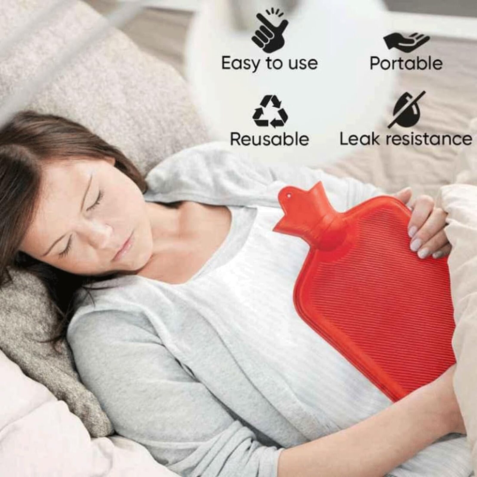 2 LITER RUBBER HOT BAGS