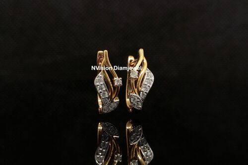 Natural Diamond Bali Earrings