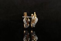 Natural Diamond Bali Earrings - Diamond Carat Weight: 0.27 Carat