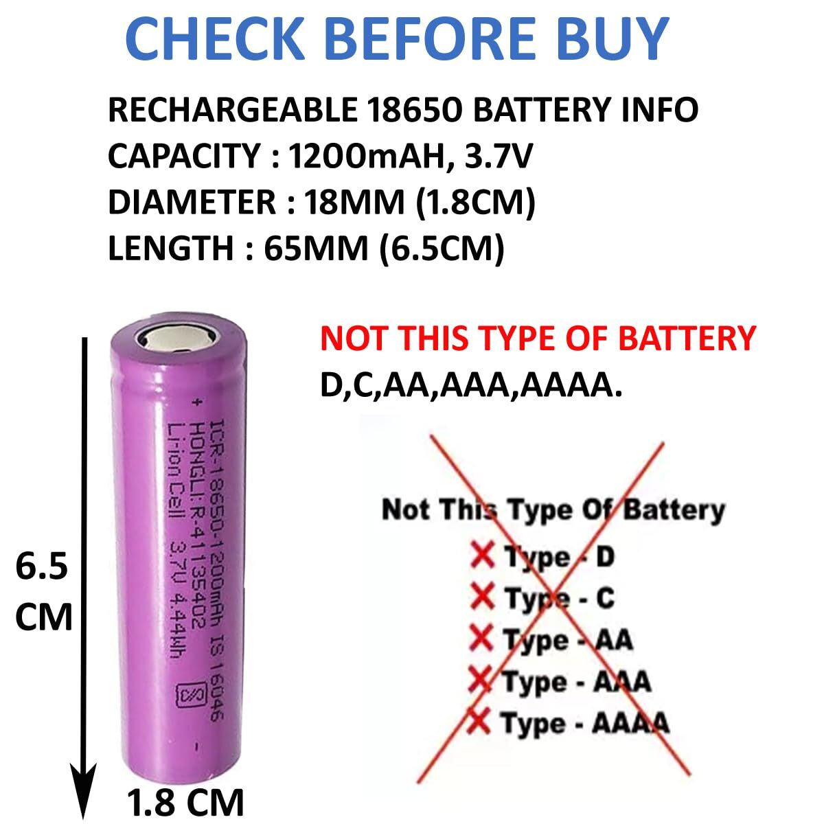 1200 MAH POWER BATTERY