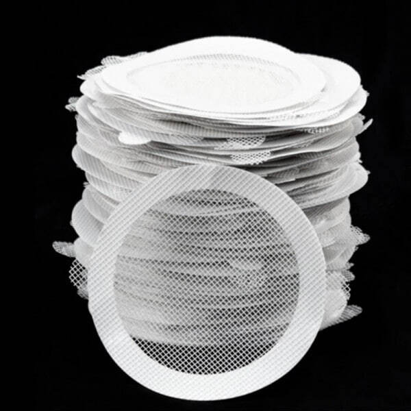 ROUND DISPOSABLE SHOWER DRAIN HAIR CATCHER MESH STICKERS (10 PC)